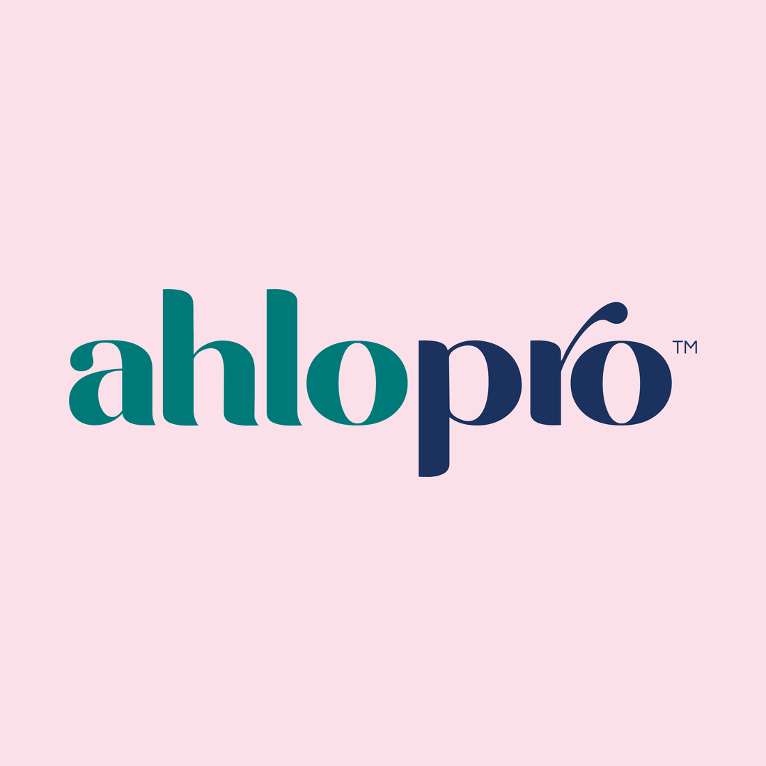 Ahlo Pro Logo on a pink Packground