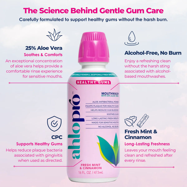NEW - HEALTHY GUMS MOUTHWASH GENTLE FOR SENSITIVE MOUTHS