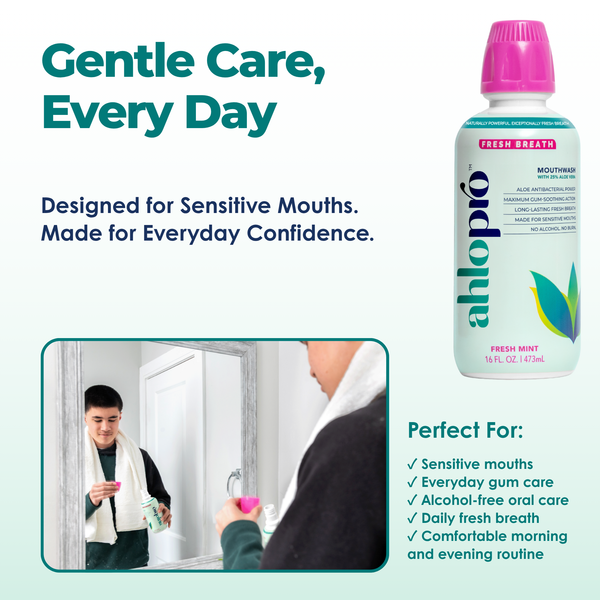 NEW - FRESH BREATH MOUTHWASH FOR SENSITIVE MOUTHS